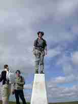 Me On The White Horse Hill Trig Point