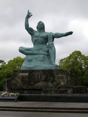 Peace statue in Nagasaki