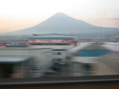 Mount Fuji from the train