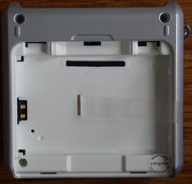 Back of MuVo2, showing screw holes